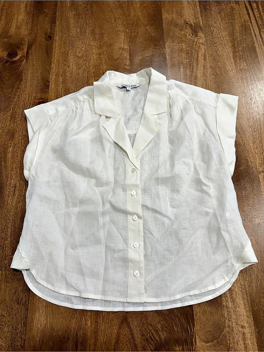 Veronica Beard Linen Blend Sleeveless Top Size Small